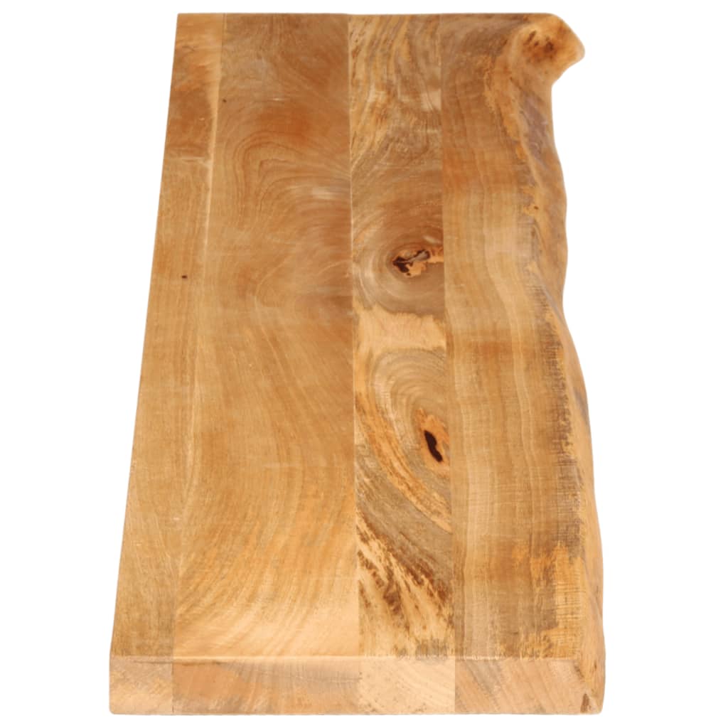 Tischplatte mit Baumkante 160x30x3,8 cm Massivholz Mango