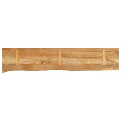 Tischplatte mit Baumkante 160x30x3,8 cm Massivholz Mango