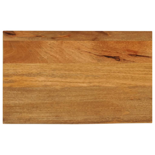 Tischplatte mit Baumkante 40x30x2,5 cm Massivholz Mango