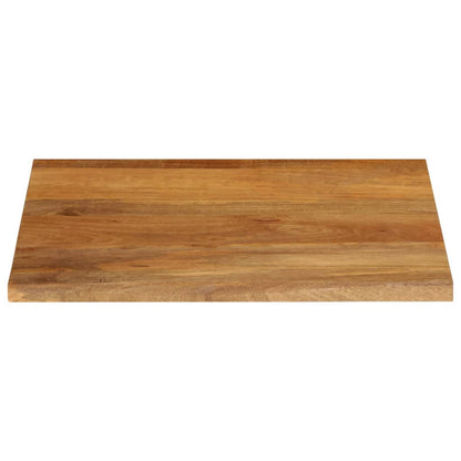 Tischplatte mit Baumkante 80x80x2,5 cm Massivholz Mango