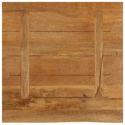 Tischplatte mit Baumkante 80x80x2,5 cm Massivholz Mango