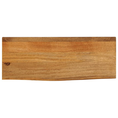 Tischplatte mit Baumkante 80x20x3,8 cm Massivholz Mango