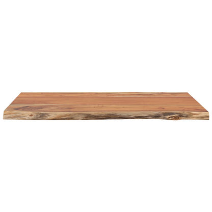 Tischplatte 50x40x2,5 cm Rechteckig Massivholz Akazie Baumkante