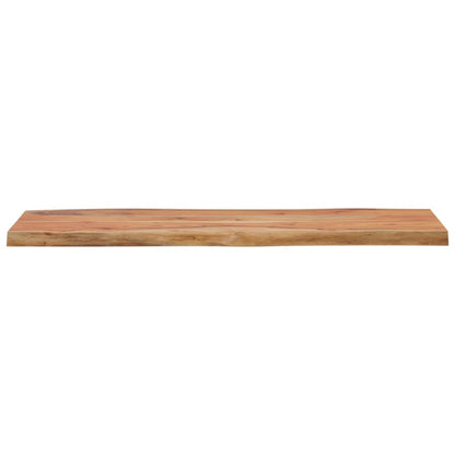 Tischplatte 100x40x2,5cm Rechteckig Massivholz Akazie Baumkante