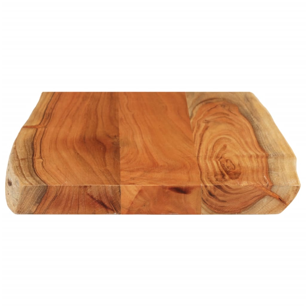 Tischplatte 60x40x3,8 cm Rechteckig Massivholz Akazie Baumkante