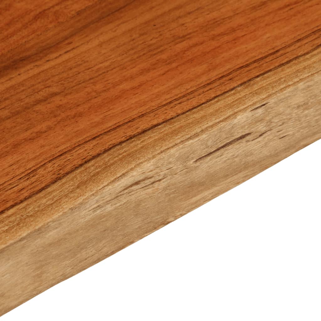Tischplatte 70x40x3,8 cm Rechteckig Massivholz Akazie Baumkante
