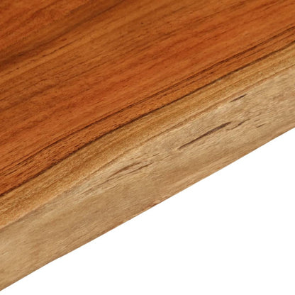 Tischplatte 80x40x3,8 cm Rechteckig Massivholz Akazie Baumkante