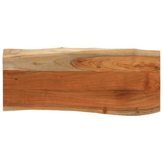 Tischplatte 90x40x3,8 cm Rechteckig Massivholz Akazie Baumkante