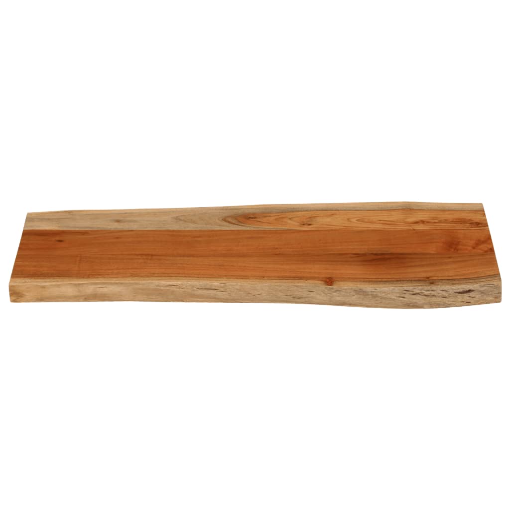 Tischplatte 100x40x3,8cm Rechteckig Massivholz Akazie Baumkante