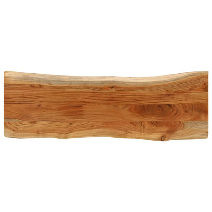 Tischplatte 110x40x3,8cm Rechteckig Massivholz Akazie Baumkante