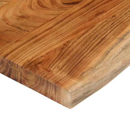 Tischplatte 120x40x3,8cm Rechteckig Massivholz Akazie Baumkante