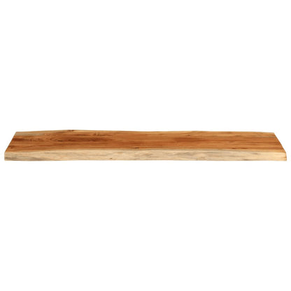 Tischplatte 140x40x3,8cm Rechteckig Massivholz Akazie Baumkante