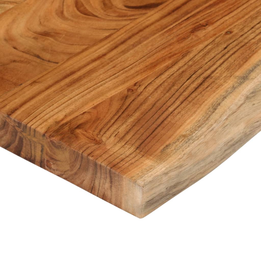 Tischplatte 140x40x3,8cm Rechteckig Massivholz Akazie Baumkante