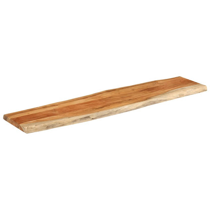 Tischplatte 160x40x3,8cm Rechteckig Massivholz Akazie Baumkante