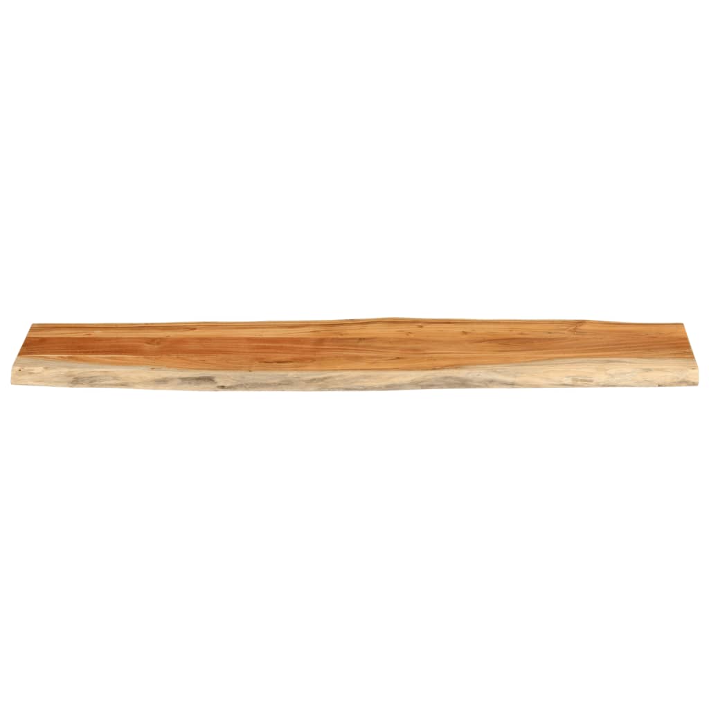 Tischplatte 160x40x3,8cm Rechteckig Massivholz Akazie Baumkante