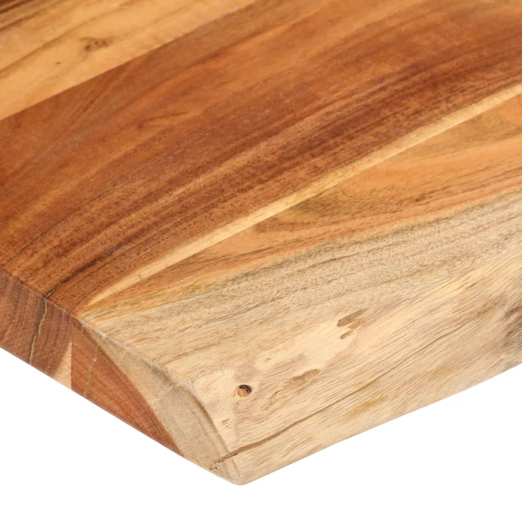 Tischplatte 160x40x3,8cm Rechteckig Massivholz Akazie Baumkante