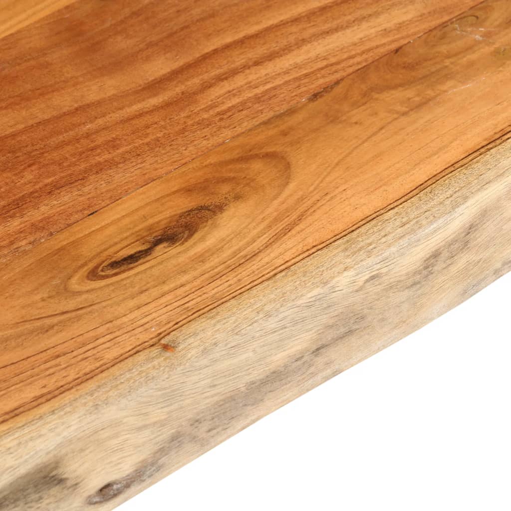 Tischplatte 160x40x3,8cm Rechteckig Massivholz Akazie Baumkante