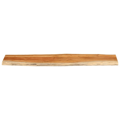 Tischplatte 180x40x3,8cm Rechteckig Massivholz Akazie Baumkante