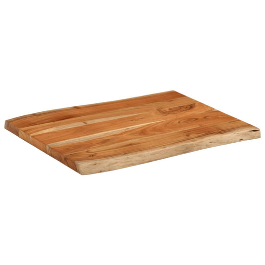 Tischplatte 90x60x3,8 cm Rechteckig Massivholz Akazie Baumkante