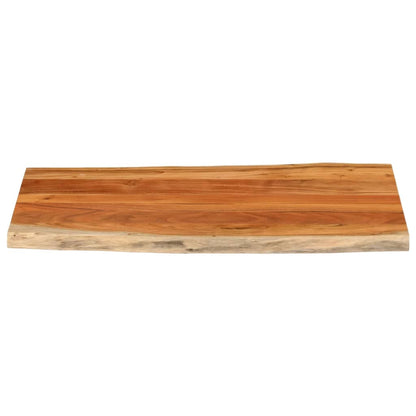 Tischplatte 100x60x3,8cm Rechteckig Massivholz Akazie Baumkante