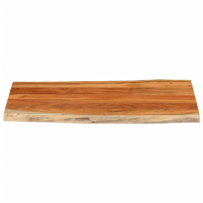 Tischplatte 110x60x3,8cm Rechteckig Massivholz Akazie Baumkante