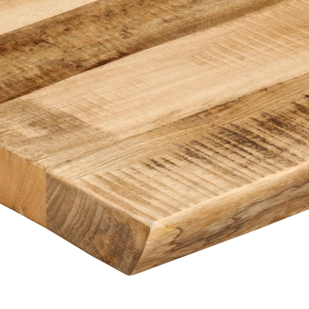 Tischplatte mit Baumkante 100x40x2,5 cm Raues Mango Massivholz