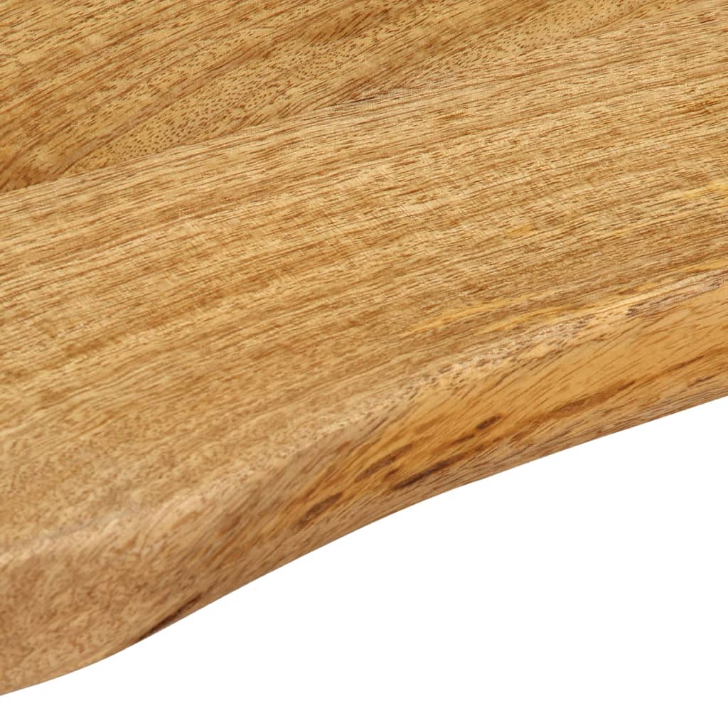 Tischplatte mit Baumkante 50x40x2,5 cm Massivholz Mango