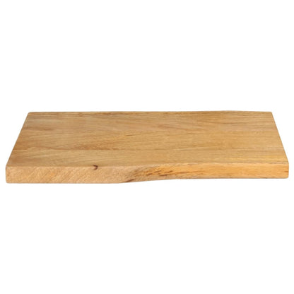 Tischplatte mit Baumkante 70x40x2,5 cm Massivholz Mango