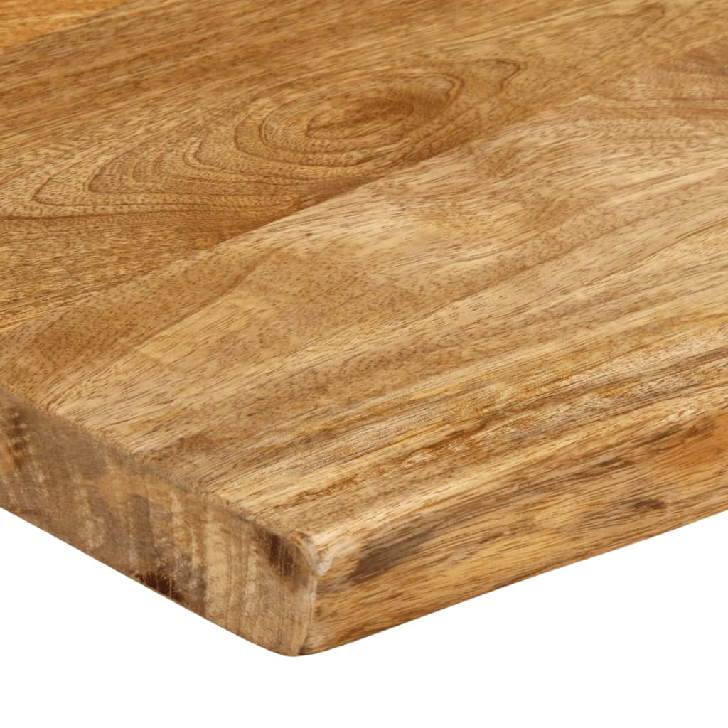 Tischplatte mit Baumkante 70x40x2,5 cm Massivholz Mango