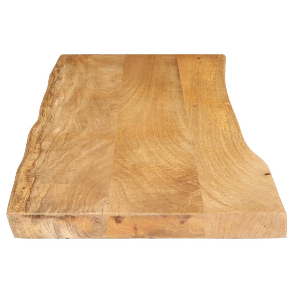 Tischplatte mit Baumkante 110x40x2,5 cm Massivholz Mango