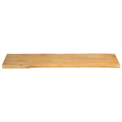 Tischplatte mit Baumkante 120x40x2,5 cm Massivholz Mango