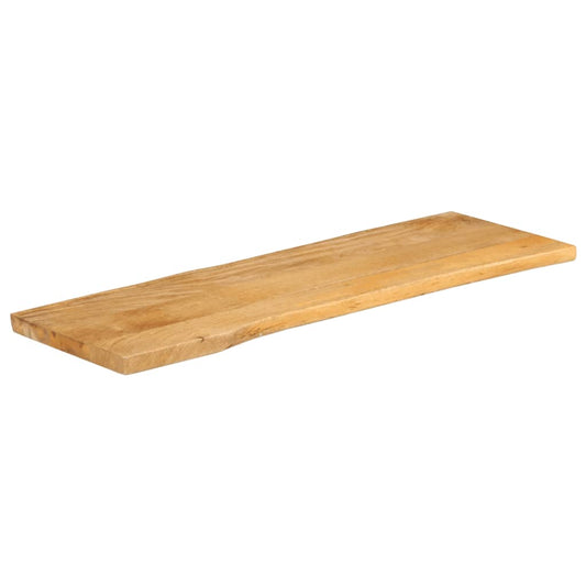 Tischplatte mit Baumkante 140x40x2,5 cm Massivholz Mango