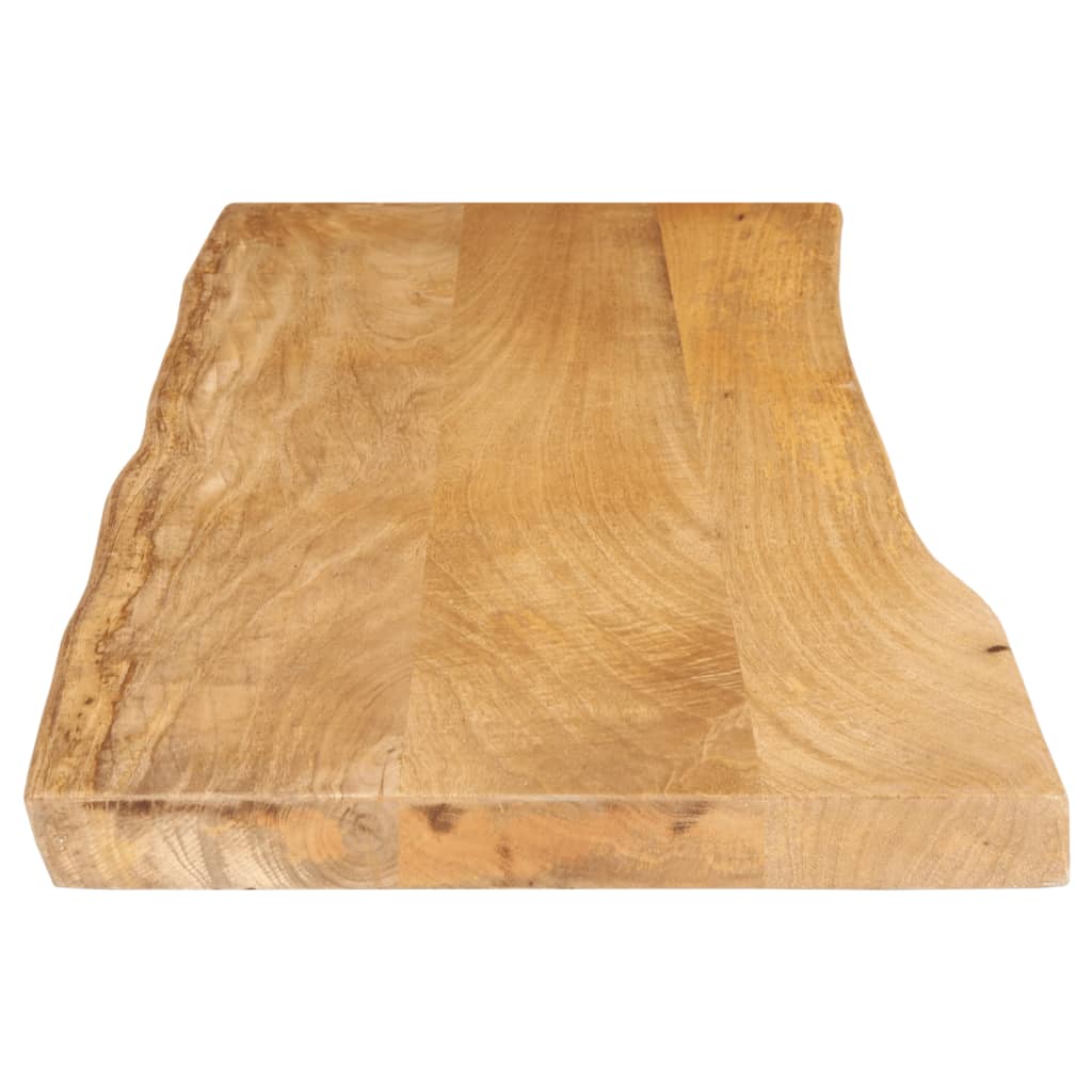 Tischplatte mit Baumkante 140x40x2,5 cm Massivholz Mango