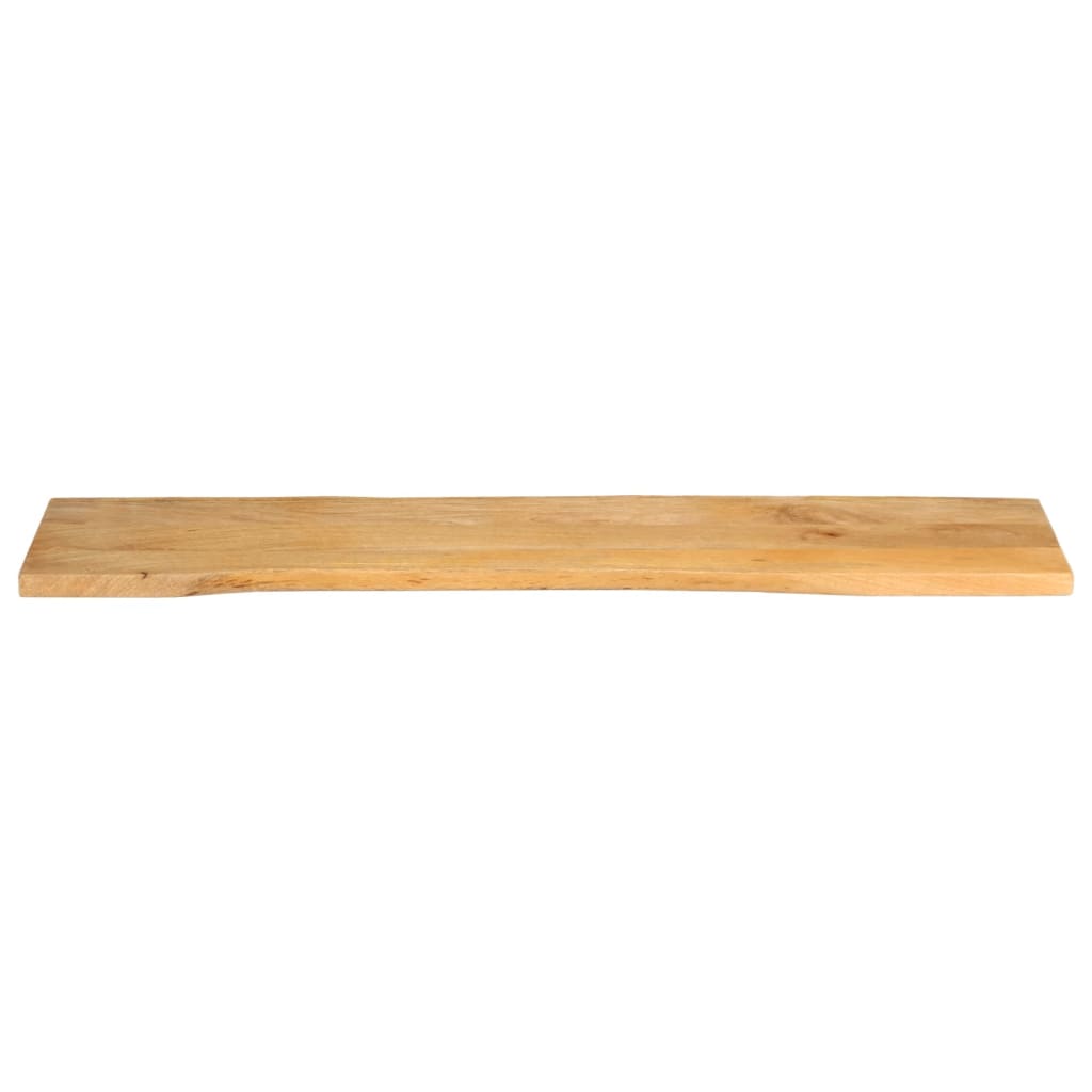 Tischplatte mit Baumkante 160x40x2,5 cm Massivholz Mango