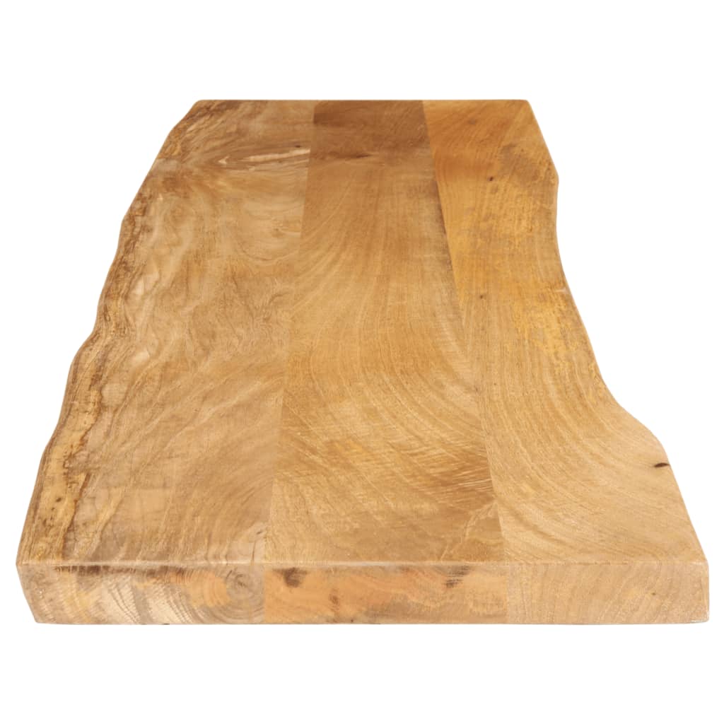 Tischplatte mit Baumkante 160x40x2,5 cm Massivholz Mango