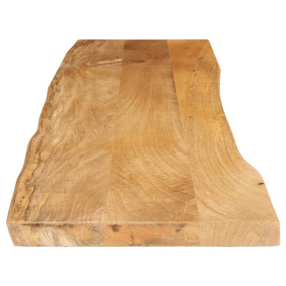 Tischplatte mit Baumkante 160x40x2,5 cm Massivholz Mango