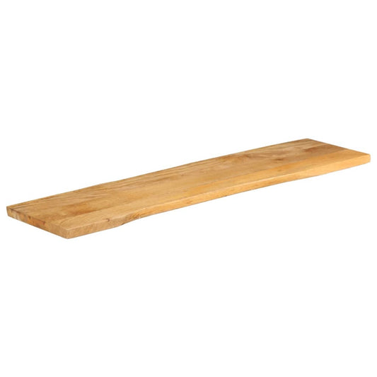 Tischplatte mit Baumkante 180x40x2,5 cm Massivholz Mango