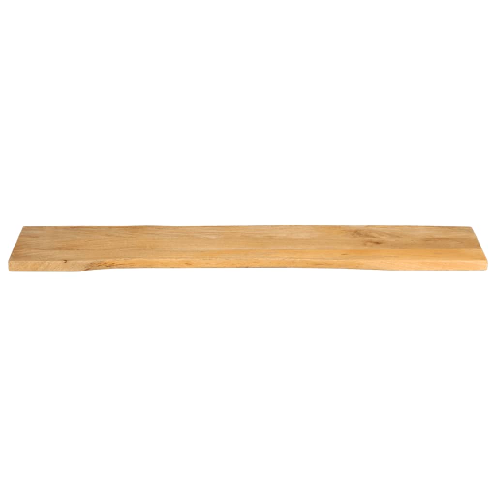 Tischplatte mit Baumkante 180x40x2,5 cm Massivholz Mango