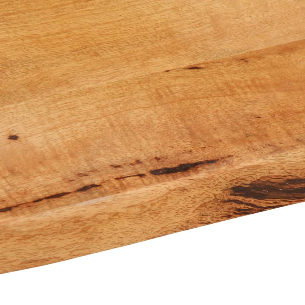 Tischplatte mit Baumkante 60x60x2,5 cm Massivholz Mango