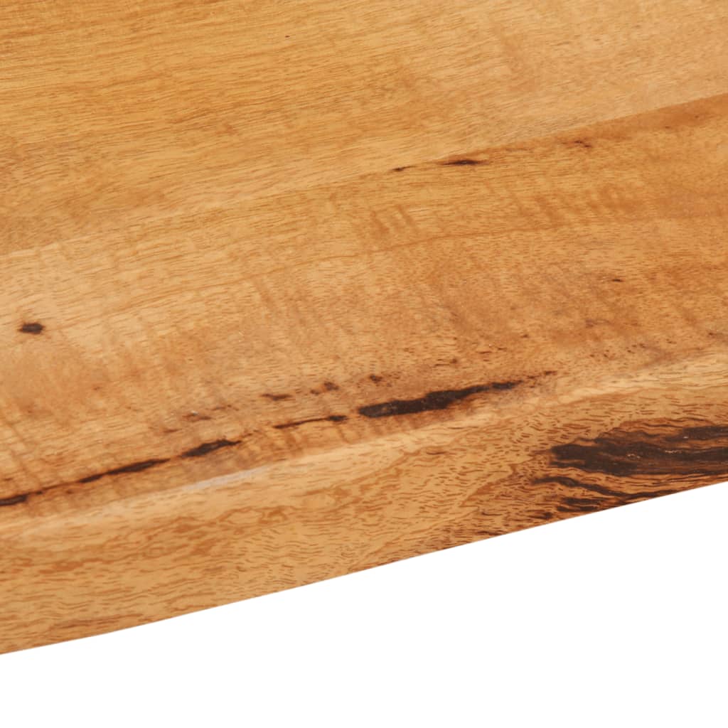 Tischplatte mit Baumkante 70x60x2,5 cm Massivholz Mango