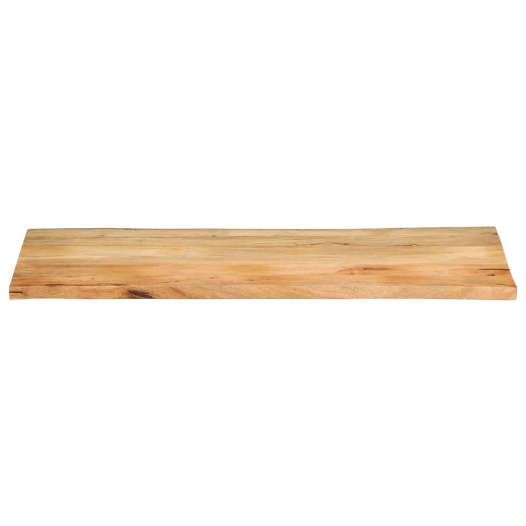 Tischplatte mit Baumkante 140x60x3,8 cm Massivholz Mango