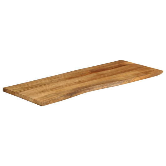 Tischplatte mit Baumkante 140x60x2,5 cm Massivholz Mango