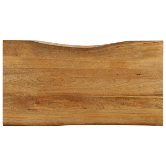 Tischplatte mit Baumkante 100x60x3,8 cm Massivholz Mango