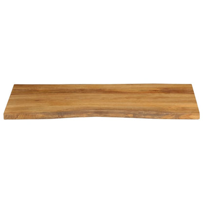 Tischplatte mit Baumkante 100x60x3,8 cm Massivholz Mango