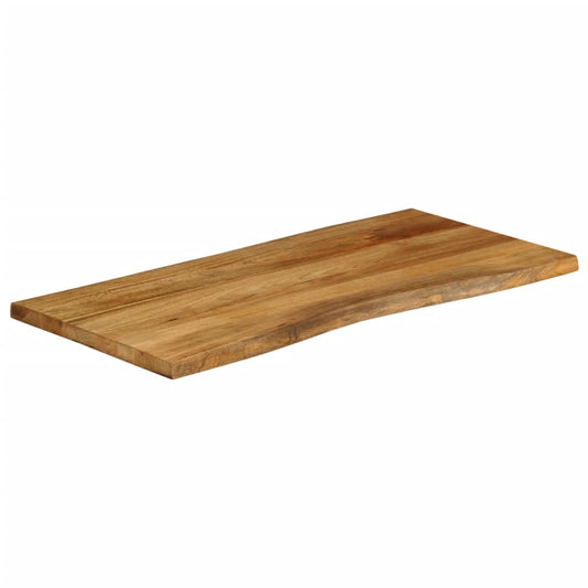 Tischplatte mit Baumkante 110x60x3,8 cm Massivholz Mango