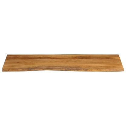Tischplatte mit Baumkante 140x60x3,8 cm Massivholz Mango