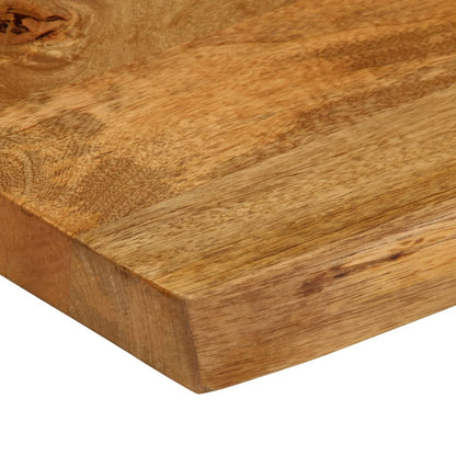 Tischplatte mit Baumkante 140x60x3,8 cm Massivholz Mango