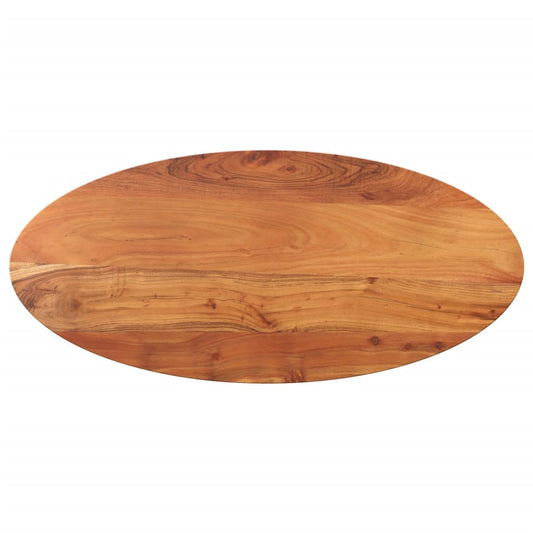 Tischplatte 80x40x3,8 cm Oval Massivholz Akazie