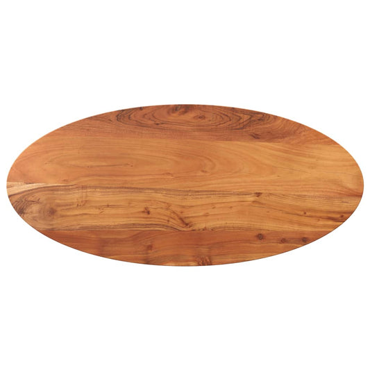 Tischplatte 100x50x3,8 cm Oval Massivholz Akazie
