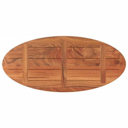 Tischplatte 110x50x3,8 cm Oval Massivholz Akazie